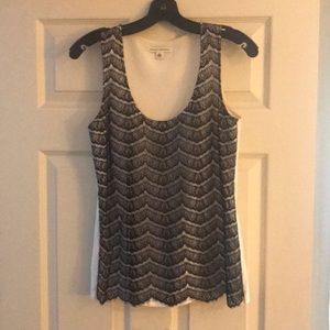 Banana Republic Black and Ivory Lace Camisole